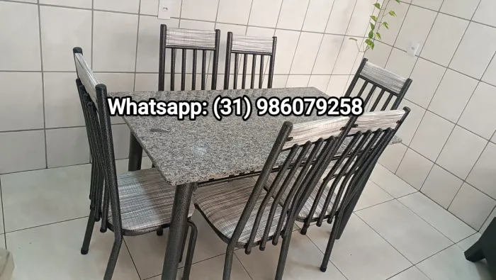 Mesa de 6 cadeiras Novas