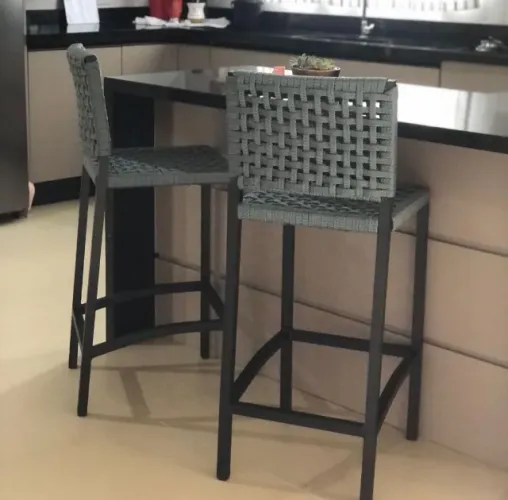 Banqueta sofisticada em corda náutica (unidade)