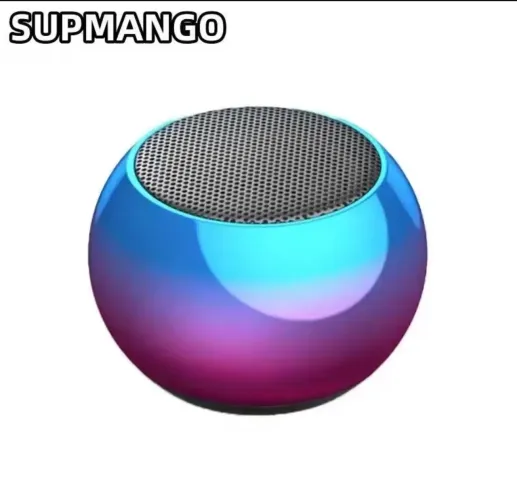 Alto-falante Bluetooth sem fio portátil, de aço, Subwoofer surround Mini alto-falante