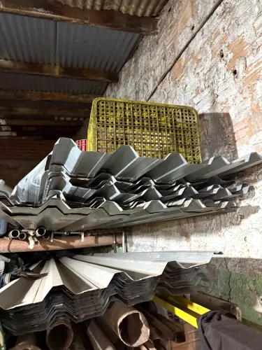 Telha de zinco galvanizada