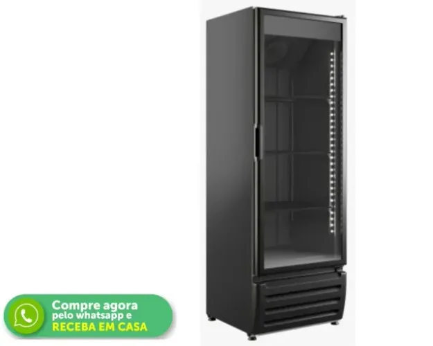 Congelador Vertical Preto 500L Braslar