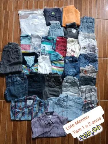 Lote desapegos Menino 1 e 2 anos