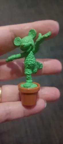 Miniatura Mickey Mouse topiária, figura castelo Cinderela - Colecionador