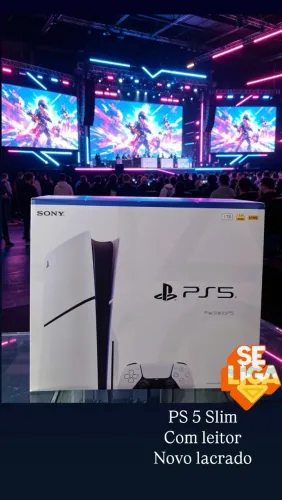 ? PlayStation 5 Slim com Leitor - Novo e Lacrado! ?