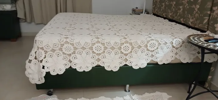 Manta de crochê para cama king 