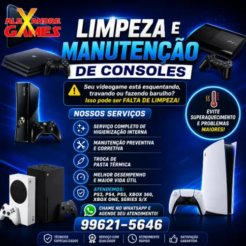 LIMPEZA E MANUTENÇÃO DE CONSOLES