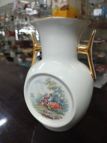 Vaso Porcelana Casal Romantico