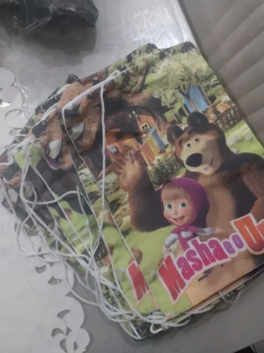 Mochilinhas para festa Marsha e o Urso 24und