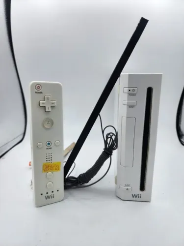 Console Nintendo Wii Branco + Comando + Barra Sensor + Cabos