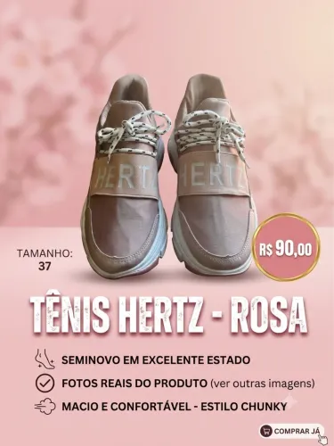 tênis hertz chunky rosa Tamanho 37