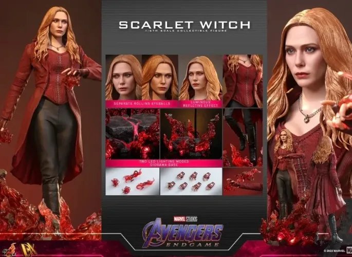 Hot toys Dx 35 feiticeira escarlate - scarlet witch