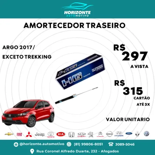 Amortecedor traseiro argo 2017/