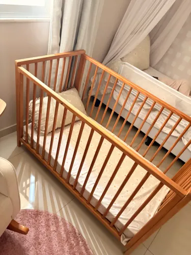 Berço Cama Denver - Madeira Maciça | 3 alturas | Tulipa baby