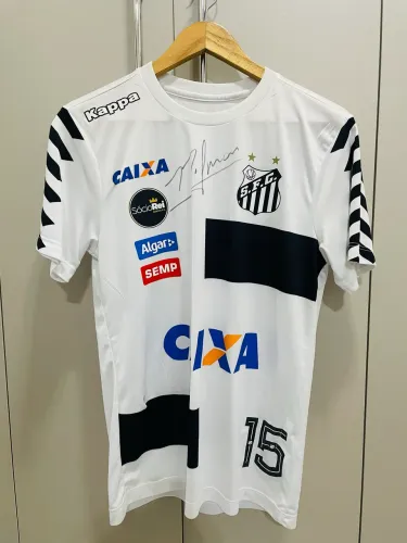 Camisa santos autografada