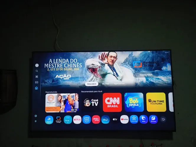 Tv Samsung 55 polegadas 1 mês de uso, motivo da venda viagem.