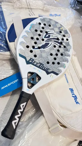 Raquete Beach Tennis Ama Sport Poison Bee Gigio Cariani + DIVERSOS BRINDES AMA
