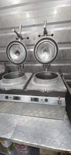 Fritadeira Industrial Elétrica 2 Bocas Pressão 220V