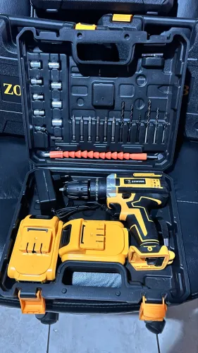 Parafusadeira e Furadeira De Impacto 21v 2 baterias