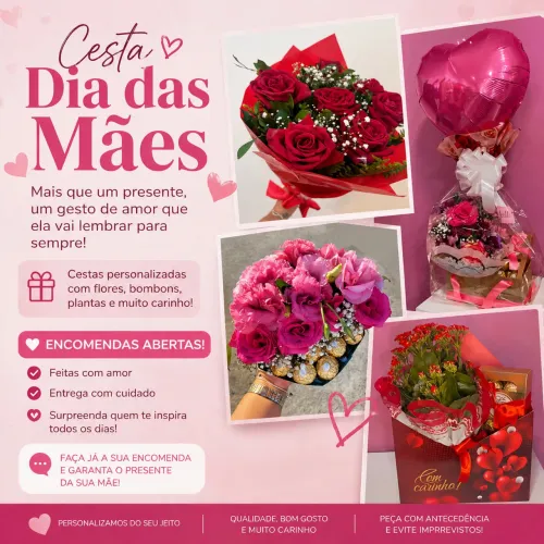 Encomende a cesta do dia das mães