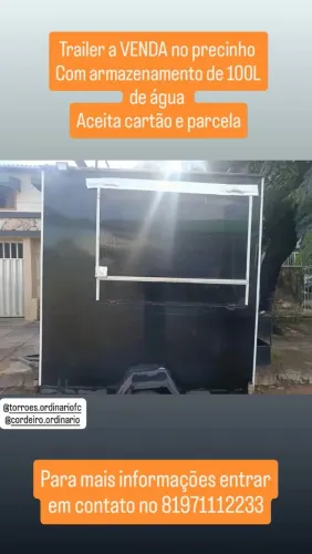 Trailer, pra vender rapidinho todo em ACM