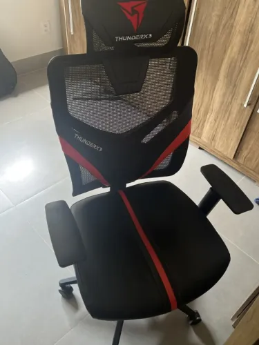 Cadeira Ergonomica, ThunderX3 YAMA1BK, Vermelha
