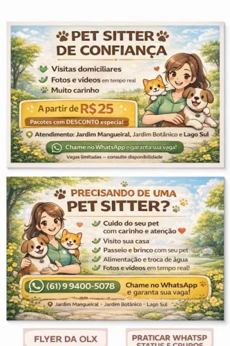 Cuidadora de animais ( pet sister)