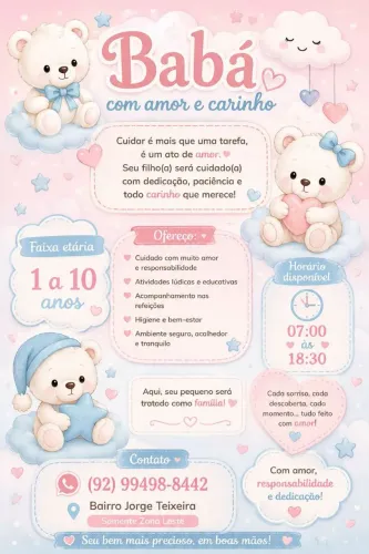 babá disponível 