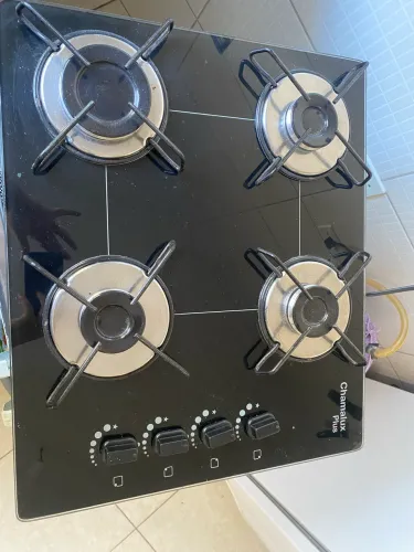 Cooktop 4 Bocas Ultra Chama Esmaltado Chapa