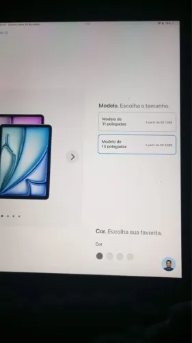 iPad Air 13 novo nunca usado
