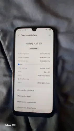 Celular A 25 256 gb