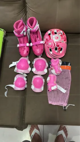 Patins infantil Mor ajustável 