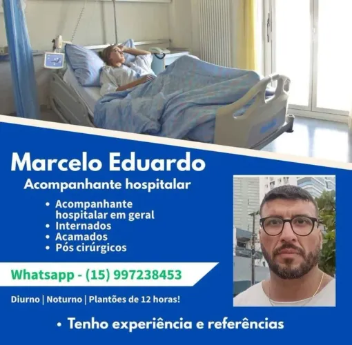ACOMPANHANTE HOSPITALAR, PACIENTES INTERNADOS EM GERAL...