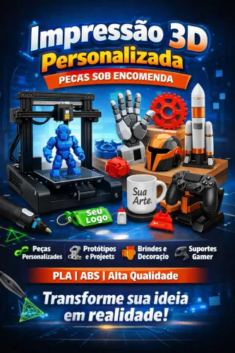 Impressão 3D de Precisão | Peças Técnicas, Protótipos e Projetos Sob Medida