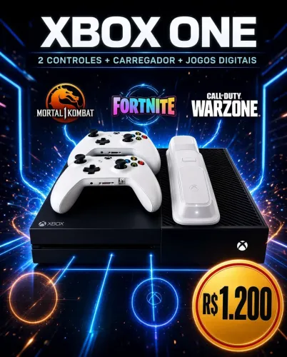 Xbox one seminovo dois controles
