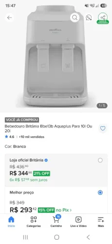 Vendo bebedor novo