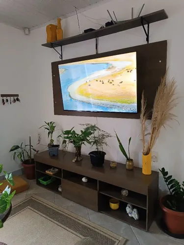 Rack e painel para sala de estar