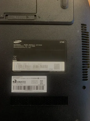 Notebook Samsung 370E ? NP370E4K ? Para Peças