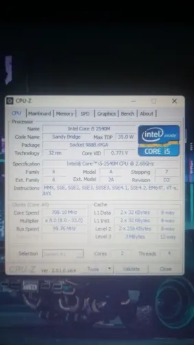 PROCESSADORES INTEL CORE i5 2540M 2.60GHZ / INTEL CELERON B820 1.70GHZ !