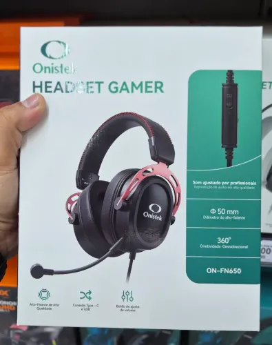 HEADSET GAMER C/FIO+MICR ON-FN650