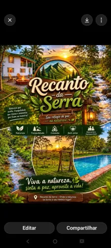 Sítio Recanto da Serra para Locação 
