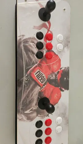 Controle arcade 2 players + jogos video game