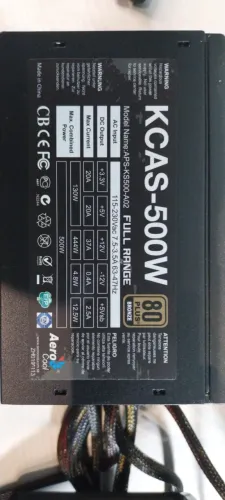Fonte Atx 500 WATTS KCSA 80 PLUS BRONZE