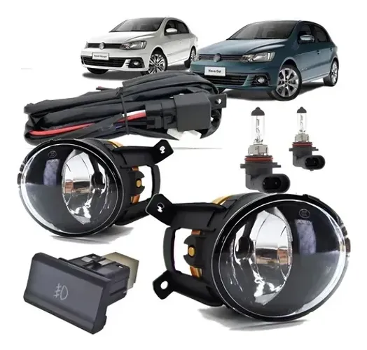 Kit farol de milha Gol G7 Voyage C/lâmpadas