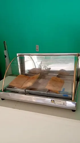 Estufa quente para salgados