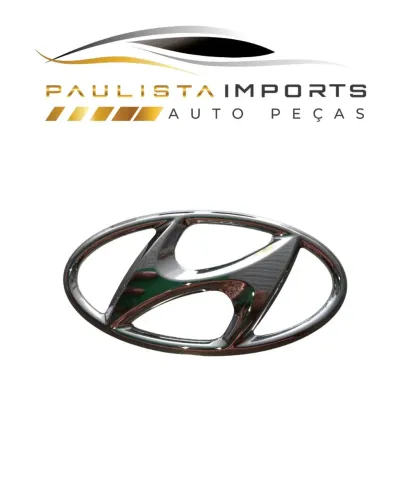 Emblema cromado do logotipo Hyundai santa fé 06//12