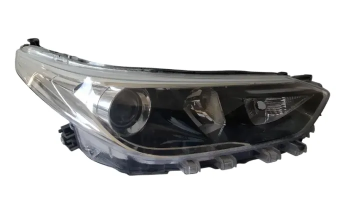 Farol Toyota Yaris Com Led 2019/2023 Mascara Negra Original Lado Direito Com Detalhe