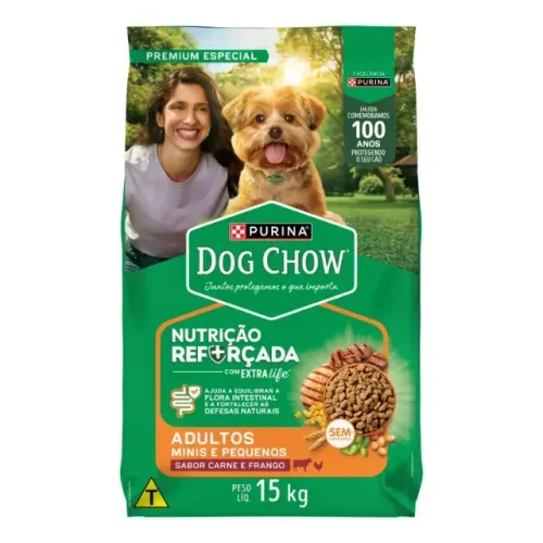 Ração Dog Chow cães adultos mini e pequenos + entrega grátis
