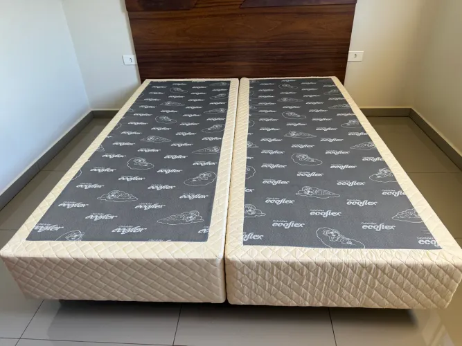 BASE DE CAMA QUEEN ECOFLEX - NOVA, NUNCA USADA