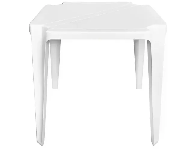 Mesa de plástico branca com 4 cadeiras