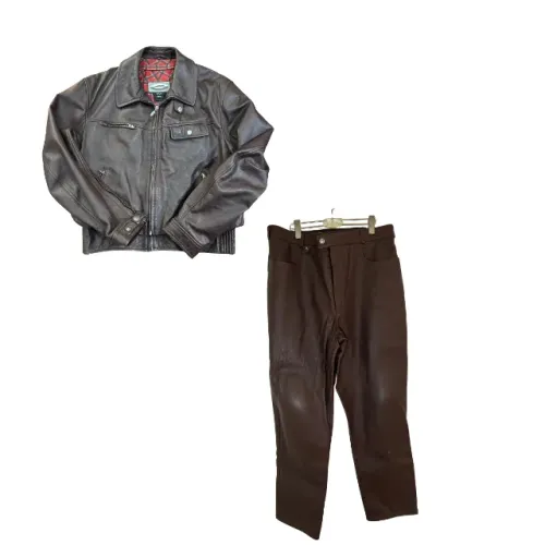 Conjunto Calça E Jaqueta Bmw Motorrad Canyon Couro Original